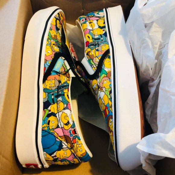 The Simpsons VANS comfycush slip on shoes 7 - Picture 2 of 7